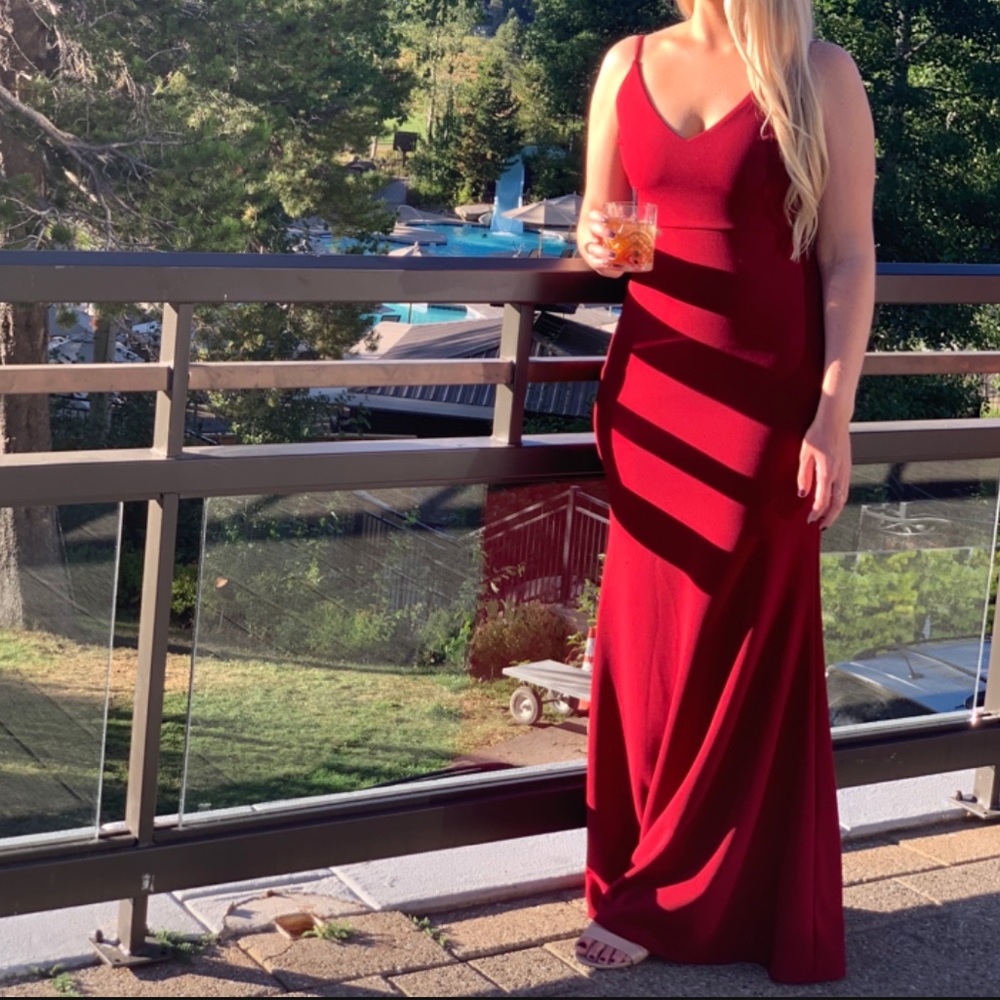 Lulu's Red Maxi Dress